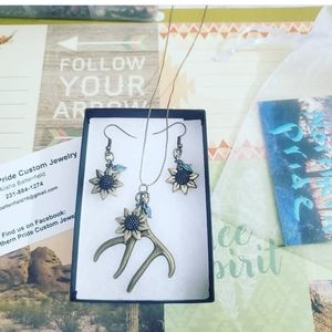 Sunflower/antler set